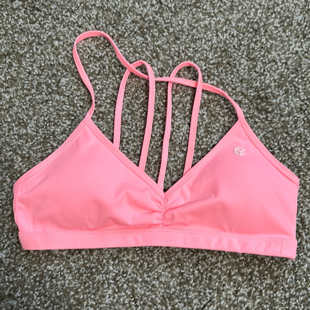 EMBODY CONFIDENCE sports bra hot pink NWOT